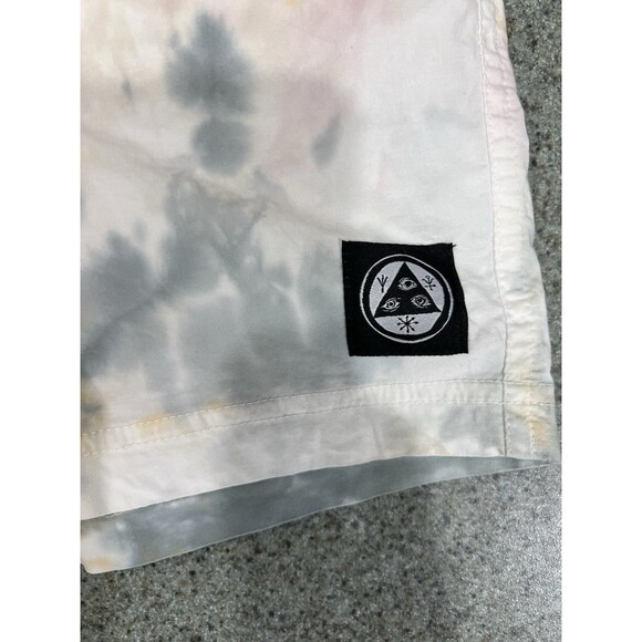 Welcome Skateboards Men's Yellow Blue Tie Dye Shorts Large - Picture 8 of 15
